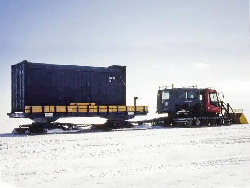 Port Shipping Containers Built And Delivered A Container In Antarctica.