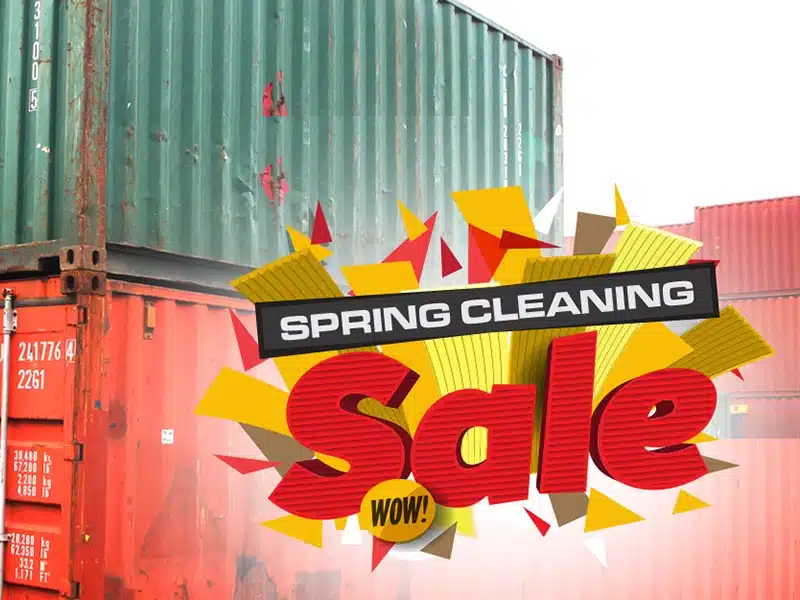 Spring Cleaning Container Sale