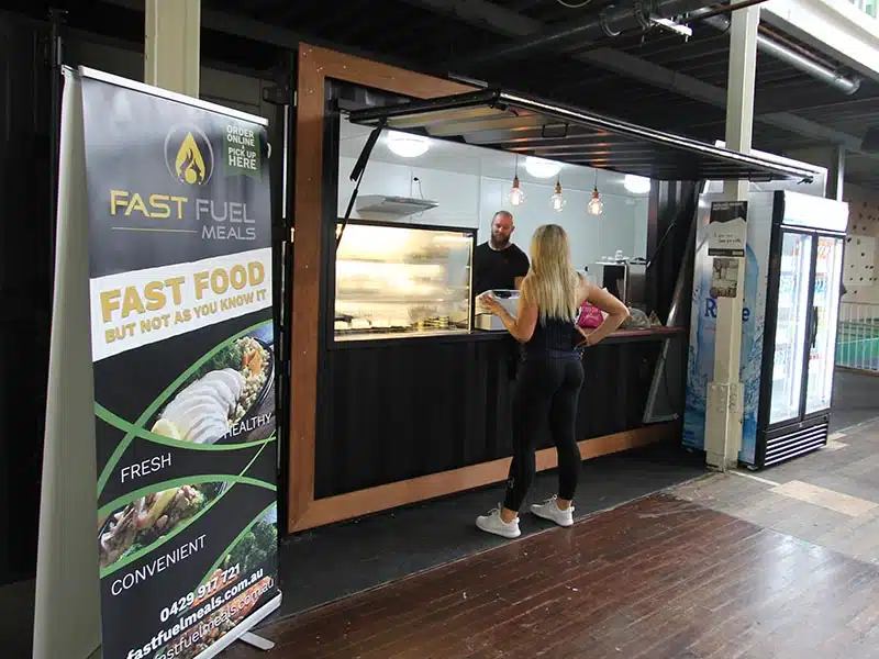 Fast Food Container Cafe