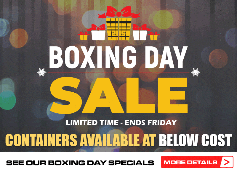 Boxing Day Sale Shipping Container Deals