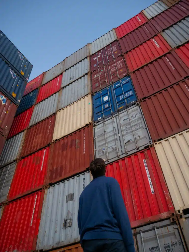 Looking At Shipping Containers